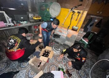 Tiada Ampun !! Turjawali Polres Gresik Sapu Bersih Miras di Cerme dan Duduksampeyan
