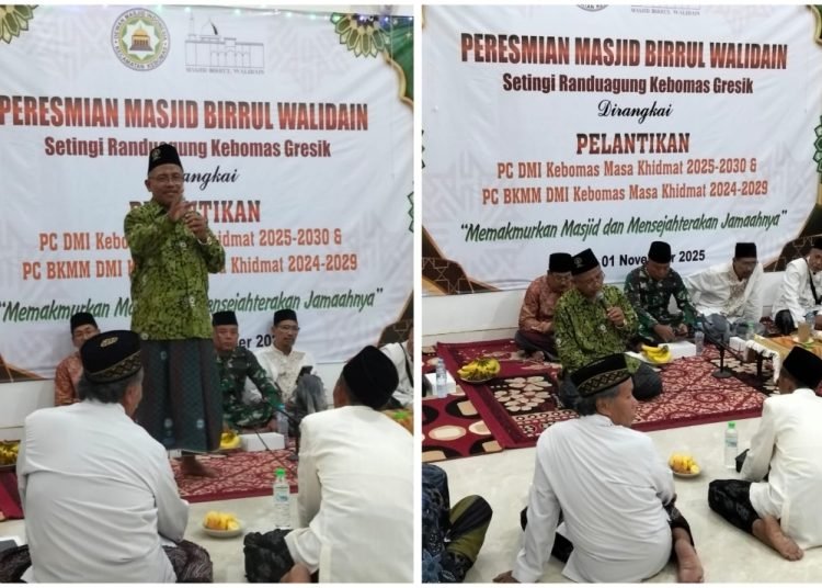 Penuh Syukur !! Peresmian Masjid Birrul Walidain dan Pelantikan DMI Kebomas
