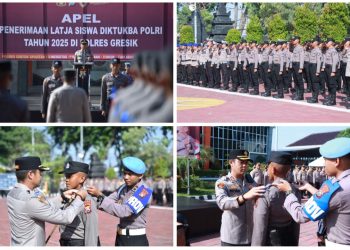 50 Siswa Diktuk Bintara Polri 2025 Resmi Latihan Kerja di Wilayah Hukum Polres Gresik