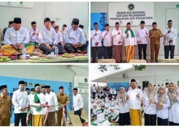 Bupati Gus Yani dan H Aqib DPRD Gresik Resmikan SPPG Ponpes Alkarimi Tebuwung Dukun