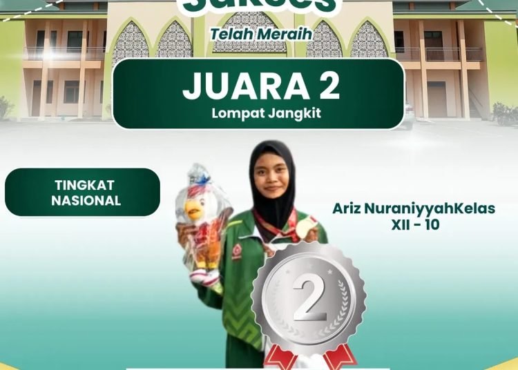 Harumkan Kota Santri, Siswa MAN 2 Gresik Raih Juara 2 Lompat Jangkit POPNAS XVIl 2025 di Jakarta