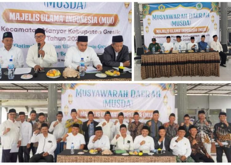 MUSDA, KH Su’udi Wafa Terpilih sebagai Ketua MUI Manyar dan Camat Hendriawan Susilo Ketua Dewan Pertimbangan