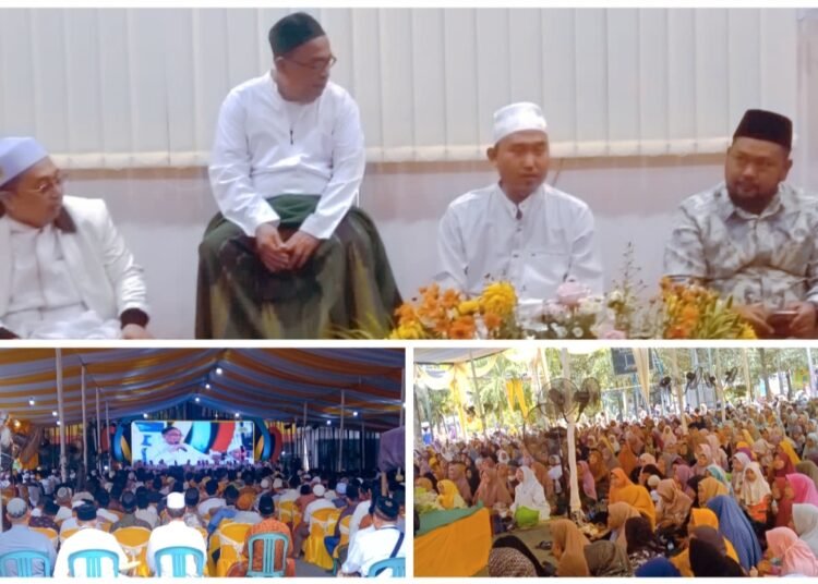 Ribuan Jamaah Hadiri Puncak Haul ke-127 KH Sholih Tsani Bersama Habib Umar Al Muthohhar dari Semarang