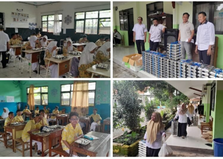 Ratusan Siswa UPT SMP Negeri 32 Gresik Akhirnya Sumringah Dapat Makan Bergizi Gratis