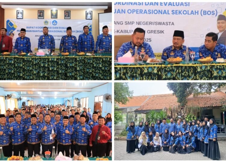 Kadispendik Bersama Ketua MKKS Dampingi Bupati Gresik Evaluasi Skema BOSDA Demi Pemerataan dan Keadilan Pendidikan