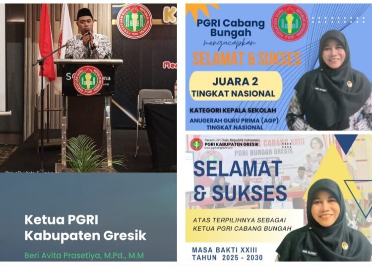 Ketua PGRI Apresiasi Prestasi Gemilang Kepala SMPN 10 Gresik Raih Juara 2 Anugerah Guru Prima Tingkat Nasional
