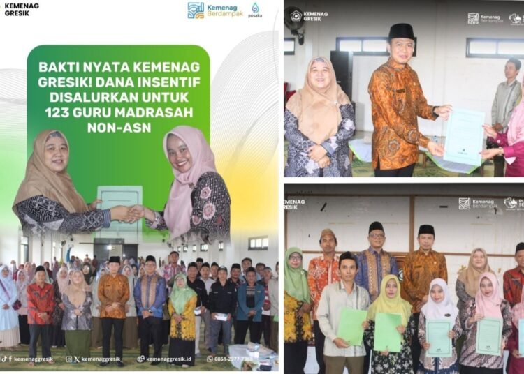 Lagi-lagi UPZ Kemenag Gresik Bikin Ratusan Guru Madrasah Non-ASN Sumringah Dapat Dana Insentif