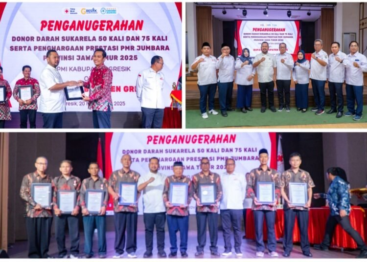 Kompak !! Gus Yani & Achmad Nadlir Berikan Penghargaan kepada Pendonor Darah 50 Kali dan 75 Kali