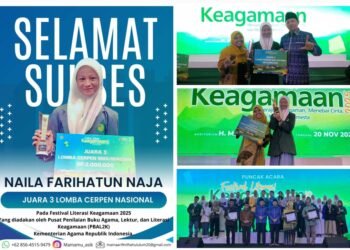 Dari Gresik ke Panggung Nasional: Siswi MA Miftahul Ulum Melirang Sabet Juara 3 Lomba Cerpen Festival Literasi Kemenag RI 2025