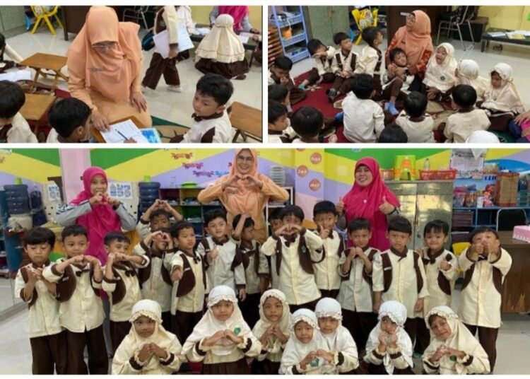 Semarak HUT ke-26, DWP Kanwil Kemenag Jatim Laksanakan Program Mengajar di RA Perwanida Surabaya