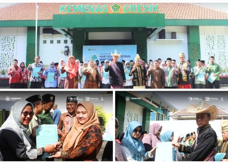 Kado Spesial di Hari Guru Nasional, UPZ Kemenag Gresik Gelontor Bantuan Dana Insentif Ratusan Juta