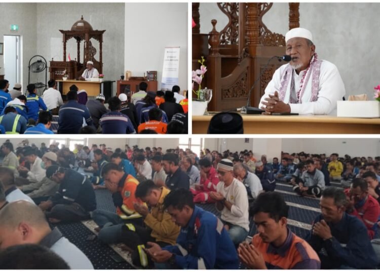 Majelis Dzikir dan Ilmu Bersama Ketua MUI Gresik KH. Ainur Rofiq Thoyyib Getarkan Relung Hati Karyawan Smelter Freeport
