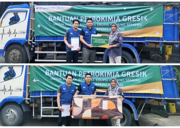 Petrokimia Gresik Kembali Kirim Bantuan untuk Masyarakat Terdampak Bencana Erupsi Gunung Semeru