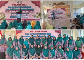 Berlayar ke Bawean, Bu Nyai Aminatun Habibah Penuh Khidmat Lantik Pengurus BKMM DMI Sangkapura