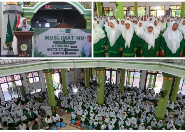 Ratusan Muslimat NU Dukun Khidmat Ngaji Rutin di Masjid Salafiyah Ponpes Alkarimi
