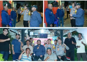 Peduli Keamanan Masyarakat, Bupati dan Kapolres Gresik Sidak Pos Satkamling Hingga Larut Malam