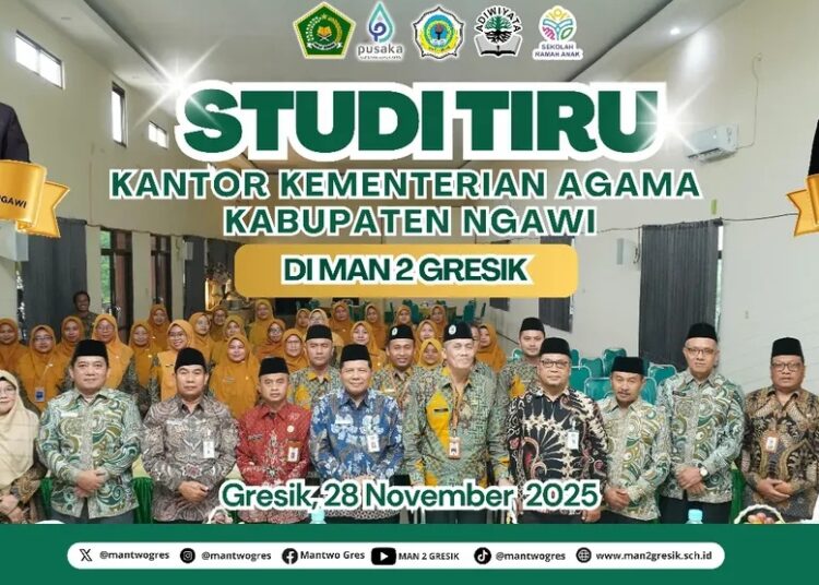 MAN 2 Gresik Terima Kunjungan Kehormatan dari Kemenag Ngawi Dalam Rangka Studi Tiru