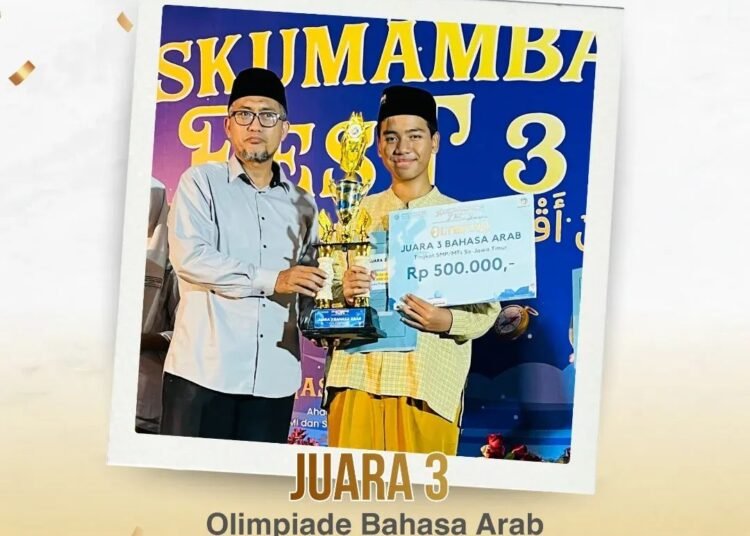 Santri MTs Refah Islami Raih Juara 3 Olimpiade Bahasa Arab se-Jawa Timur di Ajang Maskumambang Fest 3 2025