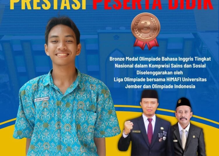 Muhammad Ibrahim Siswa MAN 1 Gresik Raih Bronze Medali Olimpiade Bahasa Inggris Tingkat Nasional