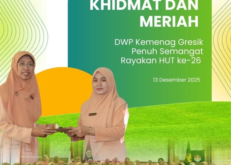 Khidmat dan Meriah !! DWP Kemenag Gresik Penuh Semangat Rayakan HUT ke-26 & HAB ke-80