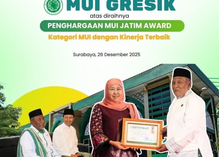 Kepala Kemenag Bangga Capaian Prestasi Gemilang MUI Gresik Terbaik se-Jawa Timur