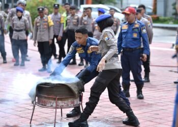 Polres Gresik Gembleng Anggota Pelatihan Polisi Penolong Tangani Situasi Darurat