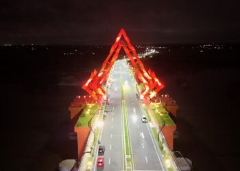 10.000 Ton Semen Gresik Sukses Bangun Jembatan Kabanaran Bantul – Kulon Progo Yogyakarta