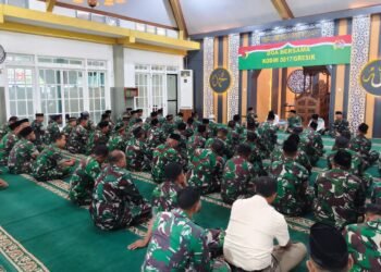 Kodim 0817/Gresik Gelar Doa Bersama Peringati Hari Juang TNI AD 2025 dan HUT ke-77 Kodam V/Brawijaya