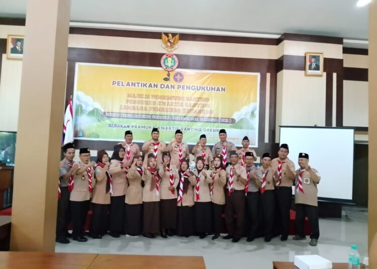 Kwarran Gresik Kukuhkan Mabiran dan Dewan Kerja Ranting Penegak Pandega