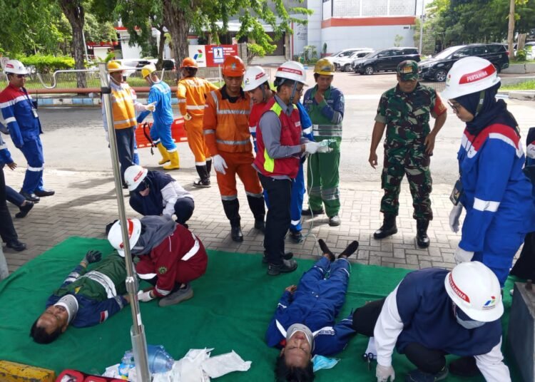 TNI-Polri Bersama PT Pertamina Aspal Bersinergi Perkuat Kesiapsiagaan Darurat