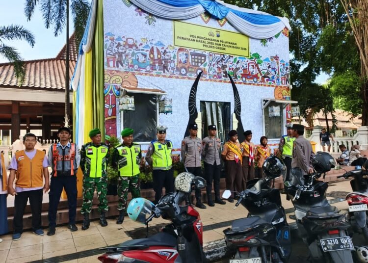 Sinergi Lintas Instansi Hadirkan Rasa Aman Jelang Natal dan Tahun Baru di Gresik
