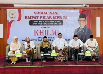 H Khilmi Didampingi Hj. Nur Saidah Gelar Sosialisasi 4 Pilar MPR RI Bersama MUI Gresik