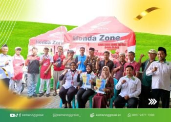 Menyentuh Hati !! KUA Manyar Gelar Bakti Sosial Fasilitasi Service Motor Gratis untuk Marbot Masjid