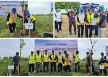 Peringati Hari Bakti Pekerjaan Umum ke-80, DPUTR Gresik Gelar Penanaman Pohon di Waduk Mentaras Dukun