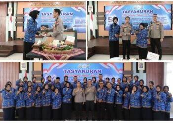 Penuh Kebersamaan !! Polres Gresik Gelar Tasyakuran HUT KORPRI ke-54