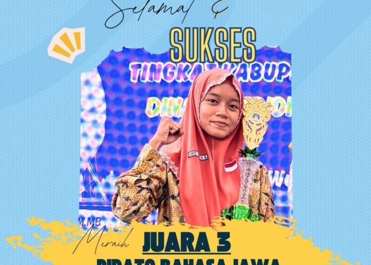 Selamat !! Siswa SMPN 10 Gresik Raih Juara 3 Pidato Bahasa Jawa Tingkat Kabupaten