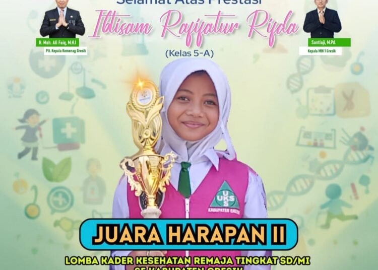 Siswi MIN 1 Gresik Cetak Prestasi Gemilang di Ajang Lomba Kader Kesehatan Remaja Tingkat Kabupaten