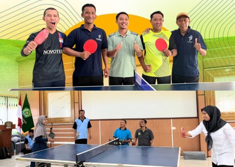 “Guyub Rukun Nomor Satu” Kemenag Gresik Gelar Turnamen Tenis Meja Meriahkan Hari Amal Bhakti