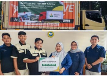 Petrokimia Gresik Kirim Bantuan Hingga Ratusan Juta untuk Masyarakat Terdampak Bencana Sumatera