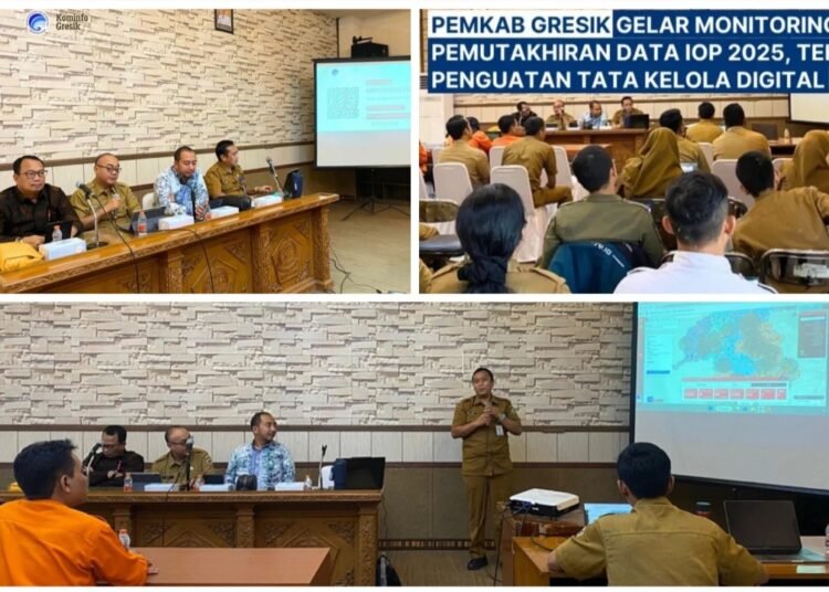 Pemkab Gresik Gelar Monitoring dan Pemutakhiran Data IOP 2025, Tekankan Penguatan Tata Kelola Digital