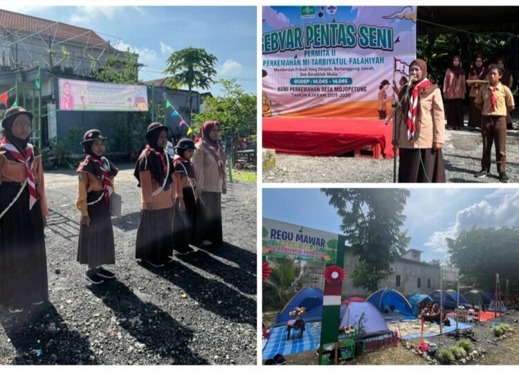 Gelar Perkemahan Permita 2, Cara MI Tarbiyatul Falahiyah Mojopetung Dukun Manfaatkan Libur Sekolah