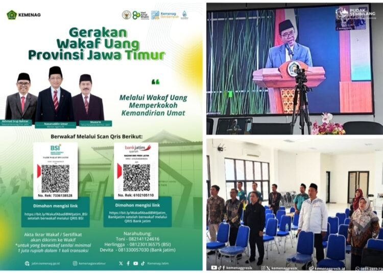 Penzawa Kemenag Gresik Siap Membumikan Gerakan Wakaf Uang Demi Kesejahteraan Umat