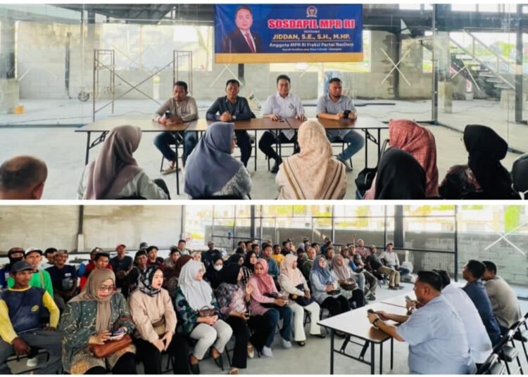 Jiddan Sosialisasikan 4 Pilar sebagai Pondasi Ketahanan Nasional kepada Ratusan Pekerja dan Pelaku Usaha