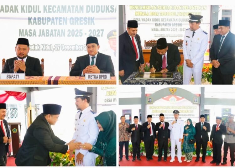 Ketua DPRD Gresik Syahrul Munir Hadiri Momen Bersejarah Pelantikan Kades Wadak Kidul