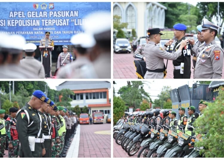 Sinergi TNI-Polri Siap Amankan Natal dan Tahun Baru di Kota Santri Gresik