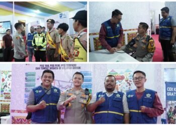 Pastikan Keamanan Nataru, Kapolres Gresik Pantau Langsung Kesiapan Pos Pelayanan Gress Mall