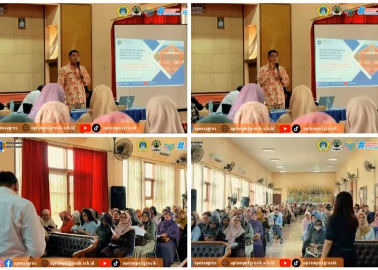 Peduli Masa Depan Siswa, SMPN 1 Gresik Gelar Sosialisasi TKA untuk Wali Murid Kelas 9