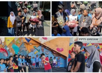 Usai Raih Medali Emas SEA Games 2025 di Thailand, Dua Atlet Panjat Tebing Pulang Kampung ke Gresik