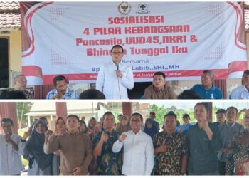 Merakyat !! Ahmad Labib Turun Langsung ke Jedong Balongpanggang Sosialisasi 4 Pilar kepada Masyarakat