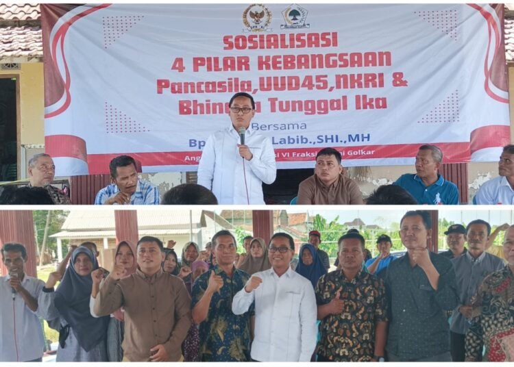 Merakyat !! Ahmad Labib Turun Langsung ke Jedong Balongpanggang Sosialisasi 4 Pilar kepada Masyarakat